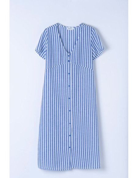Vestido rayas azules