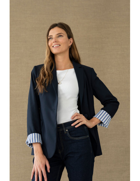 Blazer azul marino