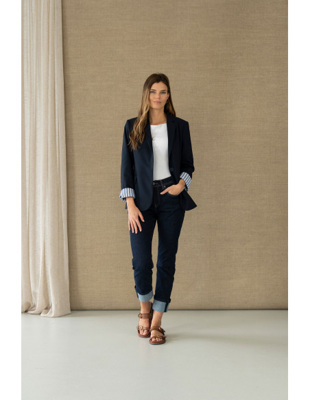 Blazer azul marino