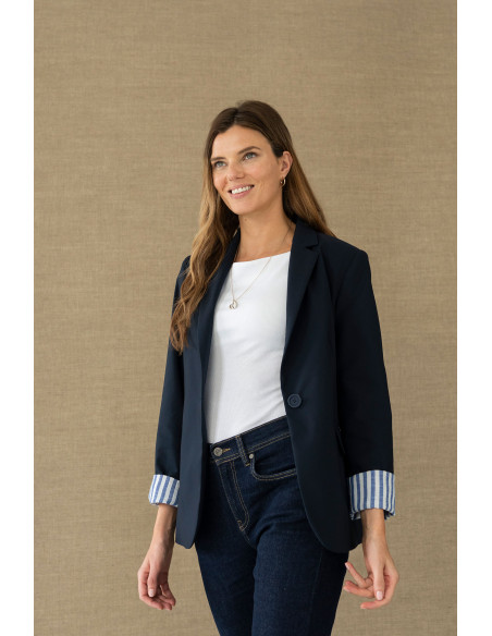 Blazer azul marino