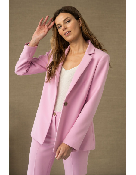 Americana sastre en rosa