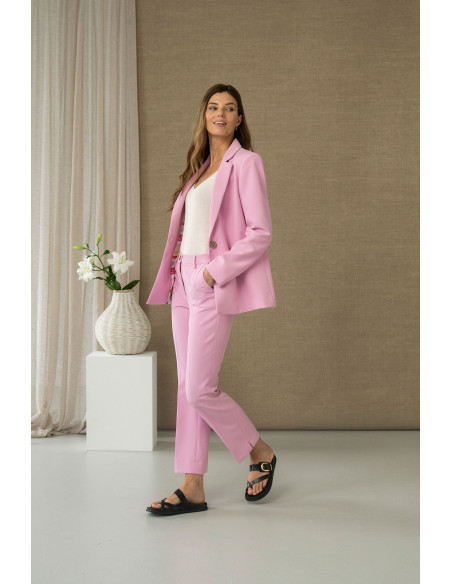 Americana sastre en rosa