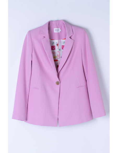 Americana sastre en rosa