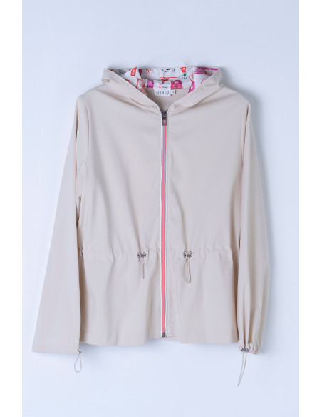 Chaqueta con capucha y cremallera