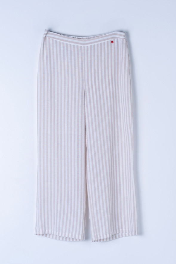 Pantalón fluido de rayas