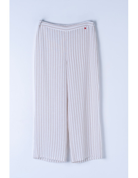 Pantalón fluido de rayas